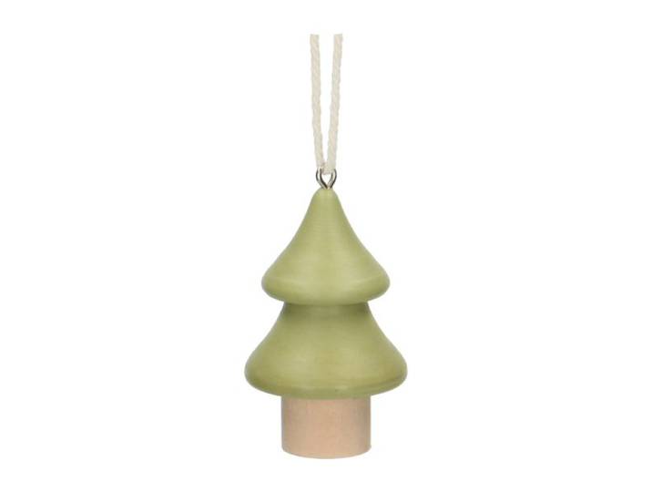 Kersthanger, dennenboom, hout, lichtgroen