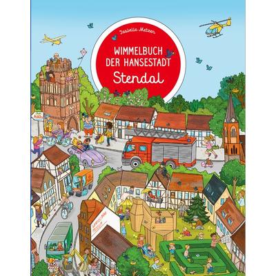 Wimmelbuch der Hansestadt Stendal, Gebundene Ausgabe von Isabelle Metzen, Adrian & wimmelbuchverlag, 978-3-9858501-9-8
