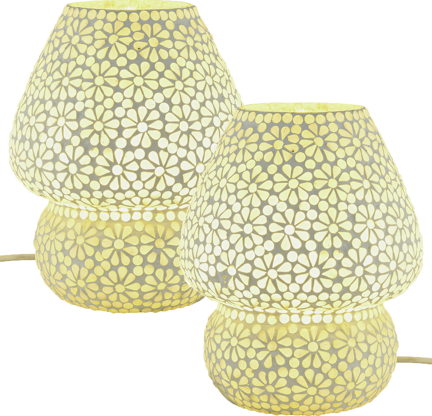 Set van 2 boheemse mozaïek tafellampen van Marrakesch Orient & Mediterran Interior
