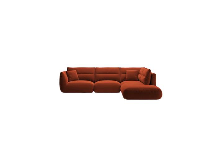 7-Sitzer Design Ecksofa „Maurie“ Samt Auburn CXL by Christian Lacroix