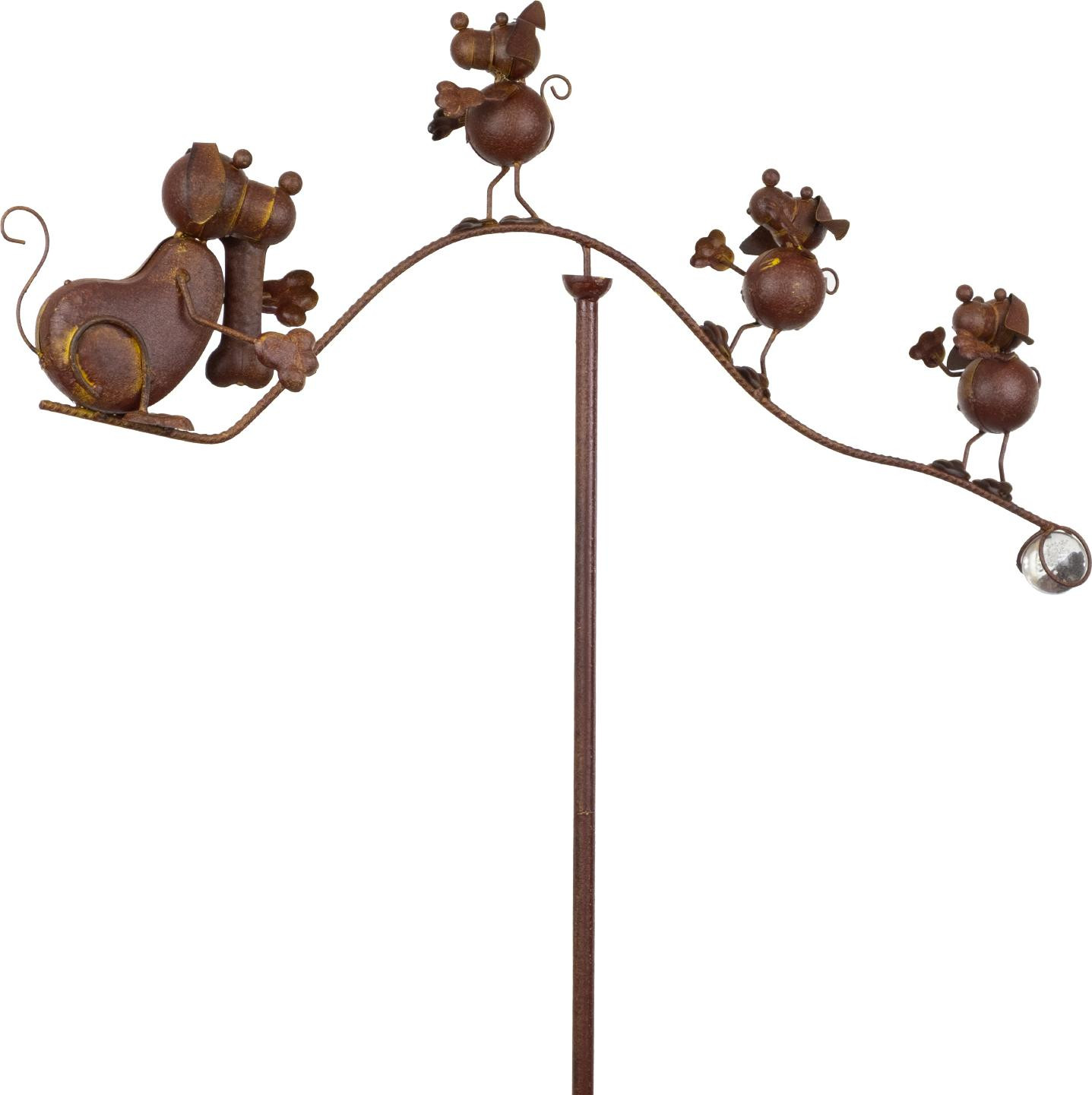 Gartenstecker Moritz Hund met Muizen YAA-64Y2222