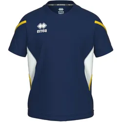 Errea, Jungen, Sportshirt, Curtis (L), Blau, Weiss, Gelb