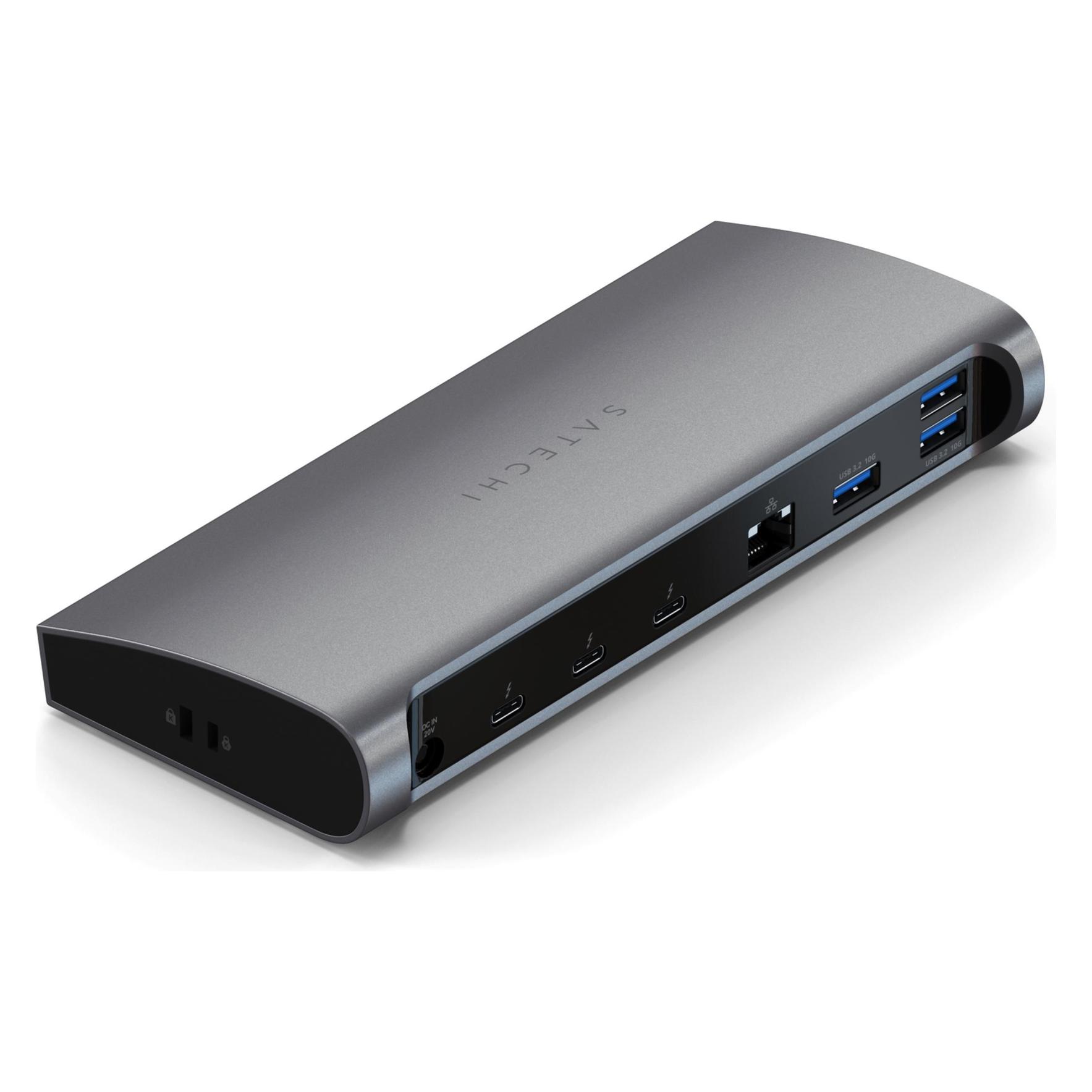 Satechi Thunderbolt 4 Multiport All-in-One-Dockingstation mit Netzadapter (USB-C, 7 Ports) (SA-ST-UCT4DM-EU)