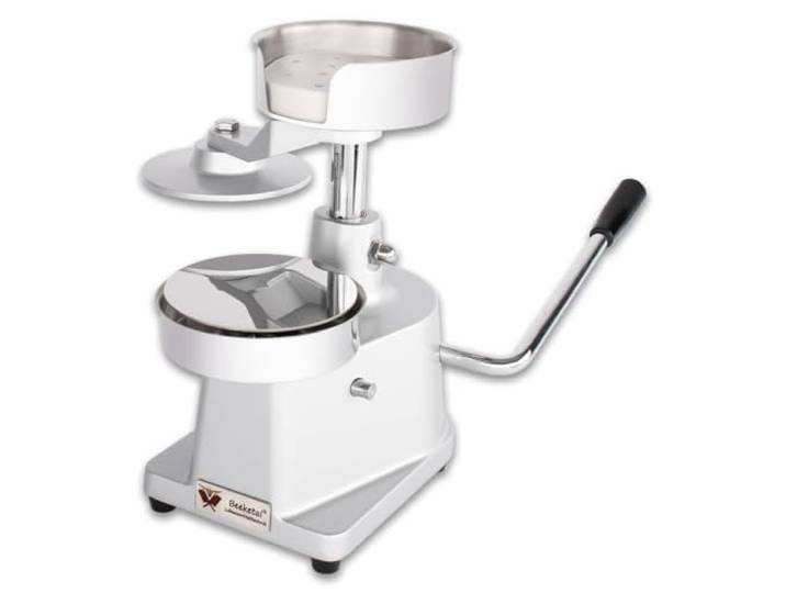 Beeketal 'BPP-4P' Hamburgerpresse Patty Maker für 13 cm Hamburger Patties Profi Burgerpresse aus Alu und Edelstahl mit rutschfesten Gummifüßen Inkl. 500 Stück Antihaft Trennblätter