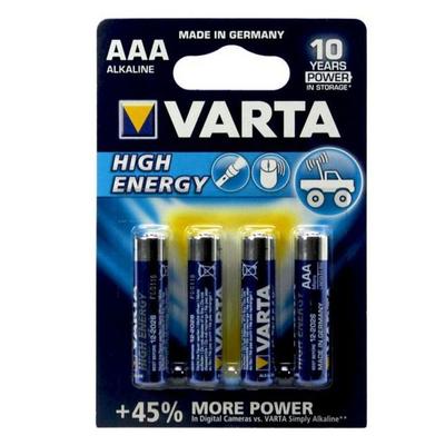 Batterie Varta Alkaline High Energy LR03 AAA Micro, 1,5 V, 4er