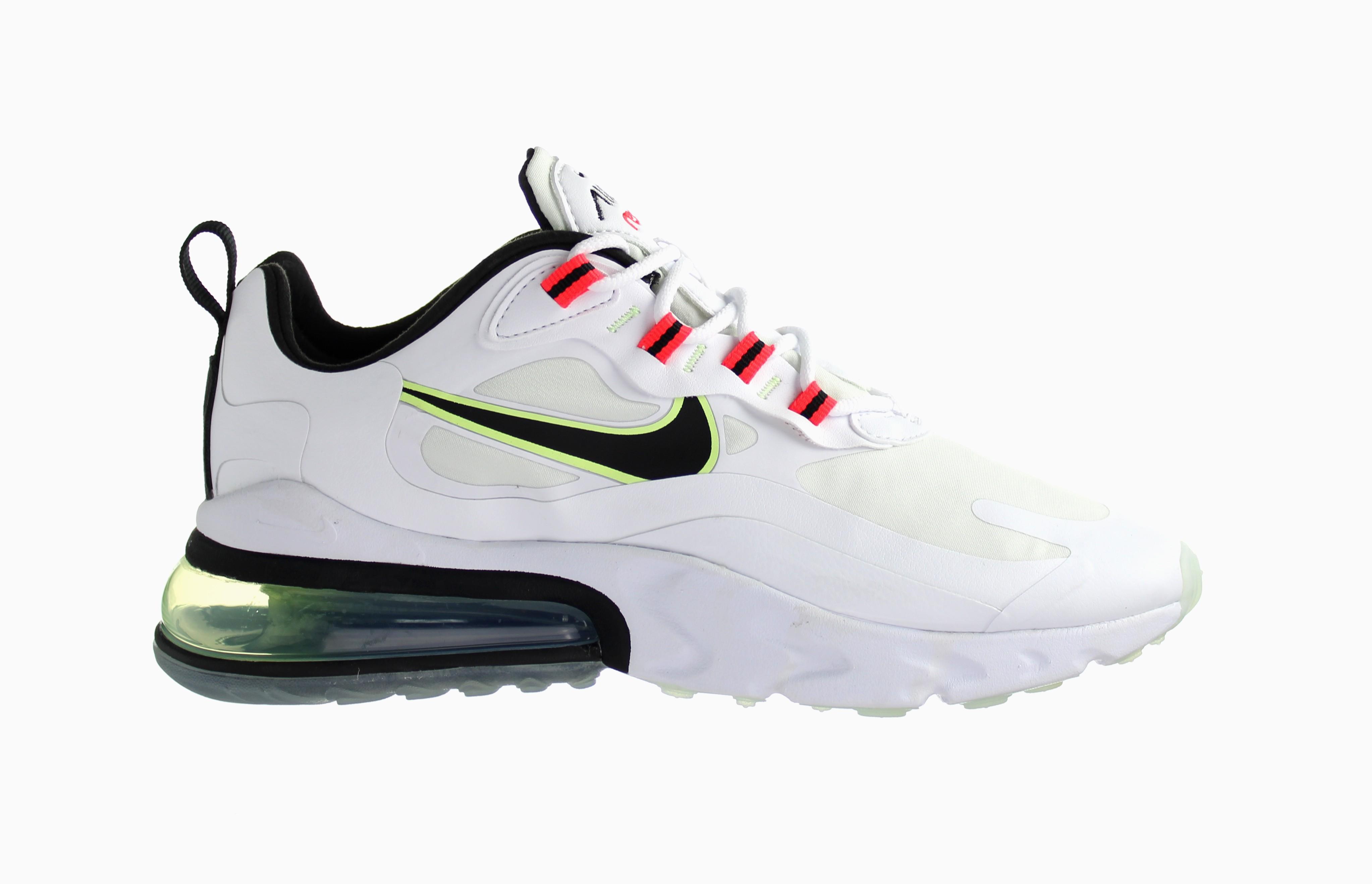 Nike Air Max 270 Reagieren Sie Frauen aus weißen Trainern