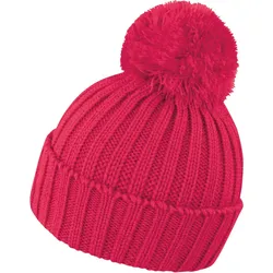 Result Winter Essentials Unisex Strickmütze mit Pompon Bommel-Mütze R369X raspberry one size