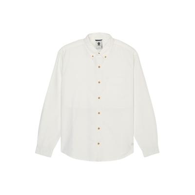 Langarmhemd ELEMENT "Button Down Regular Oxford", Herren, Gr. XS, weiß (oxford weiß), Obermaterial: 100% Baumwolle., Hemden