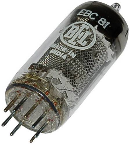 BTB Vertrieb EBC 81 = 6 BD 7A Elektronenröhre Doppeldiode-Triode 250V 1A Polzahl: 9 Sockel: Noval Inhalt 1St.