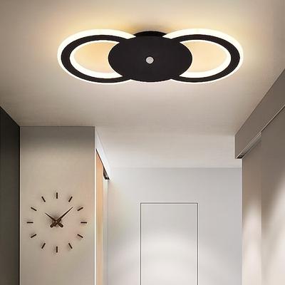 35cm neue LED Deckenleuchte moderne schwarz weiß Veranda Lampe Korridor Lampe Schlafzimmer Wohnzimmer Lampe moderne einfache kreative Wandlampe Studie Lampe Balkon Mehrzwecklampe