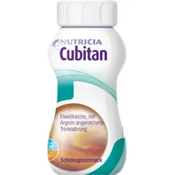 CUBITAN Schokoladengeschmack Trinkflasche 4X200 ml