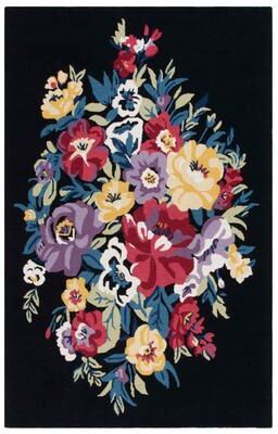 SAFAVIEH Handmade Chelsea Sayo Floral Wool Rug