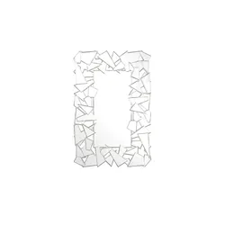 Spiegel 120 x 80 cm Thora , transparent/klar , Glas,Aluminium , Maße (cm): B: 120 H: 80 T: 2.9