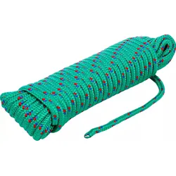 BGS DIY 80806 Kunststoffseil Allzweckseil Länge 10 Meter Ø6mm grün