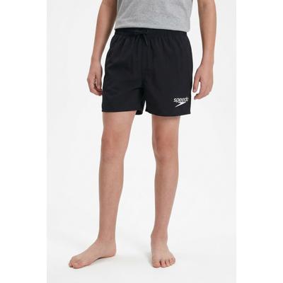 Badeshorts SPEEDO "Bade-Shorts JOHN für Jungs", Jungen, Gr. S (110/116), N-Gr, schwarz, Gewirkt, Obermaterial: 100% Nylon, Badehosen Badeshorts, für Kinder und Jugendliche, mit Gesäßtasche mit Abflusssystem