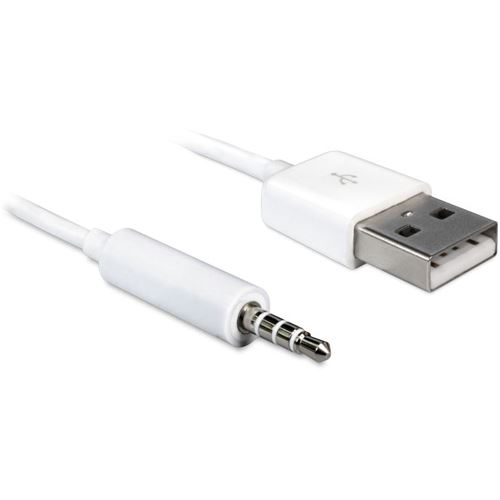 Delock iPod Shuffle Kabel 3,5mm Klinke auf USB A St/St 1.00m