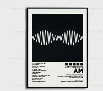 Uplift Picks Arctic Monkeys Album Cover Poster Canvas Music Wall Art Print 06 30x40 Cm no Frame