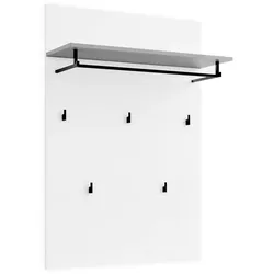 Garderobenpaneel ATRIUM (BHT 80x115x28 cm) - weiß - BHT 80x115x28 cm