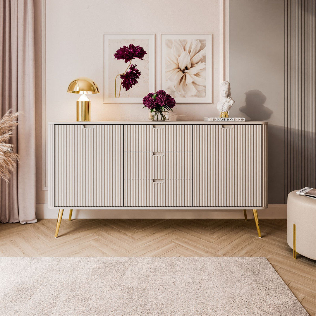 Canora Grey Autin 168 cm W Sideboard Cashmere 87cm H X 168cm W X 39cm D