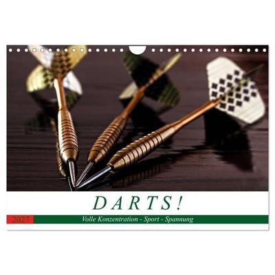 Darts. Konzentration - Sport - Spannung (Wandkalender 2027 DIN A4 quer), CALVENDO Monatskalender