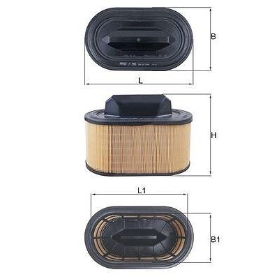 Mahle Luftfilter [Hersteller-Nr. LX2966] für Maserati