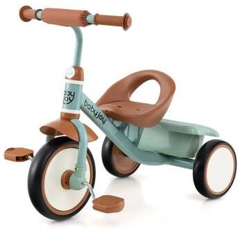 Costway Toddler Tricycle Kids Trike with Adjustable Seat and Basket Aged 3-5 Years Old-Green