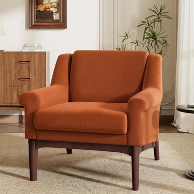 GREATPLANINC Velvet Accent Chair Lounge Armchair
