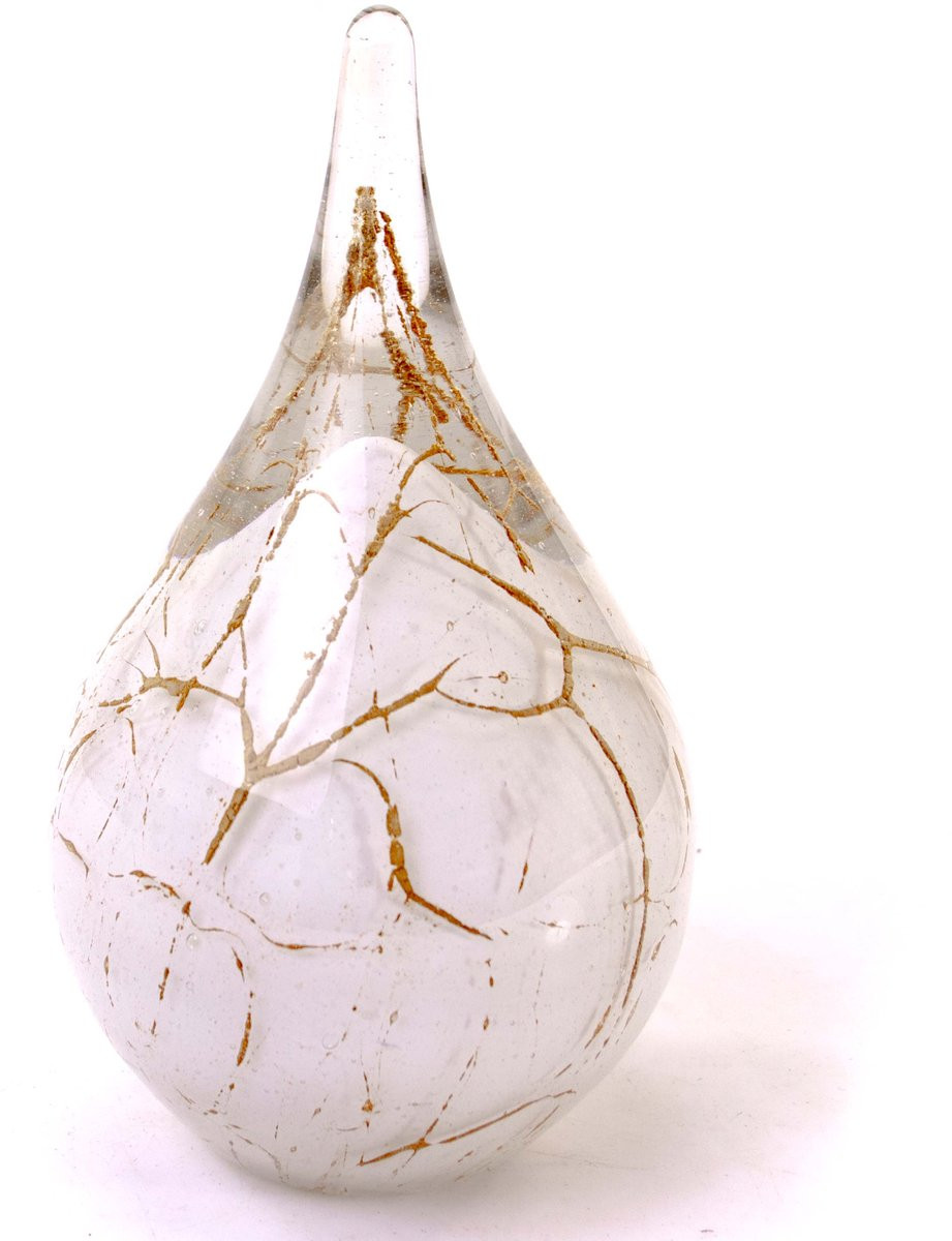 Loranto Mini Urn Druppel Wit - Luxe Kleine Urn