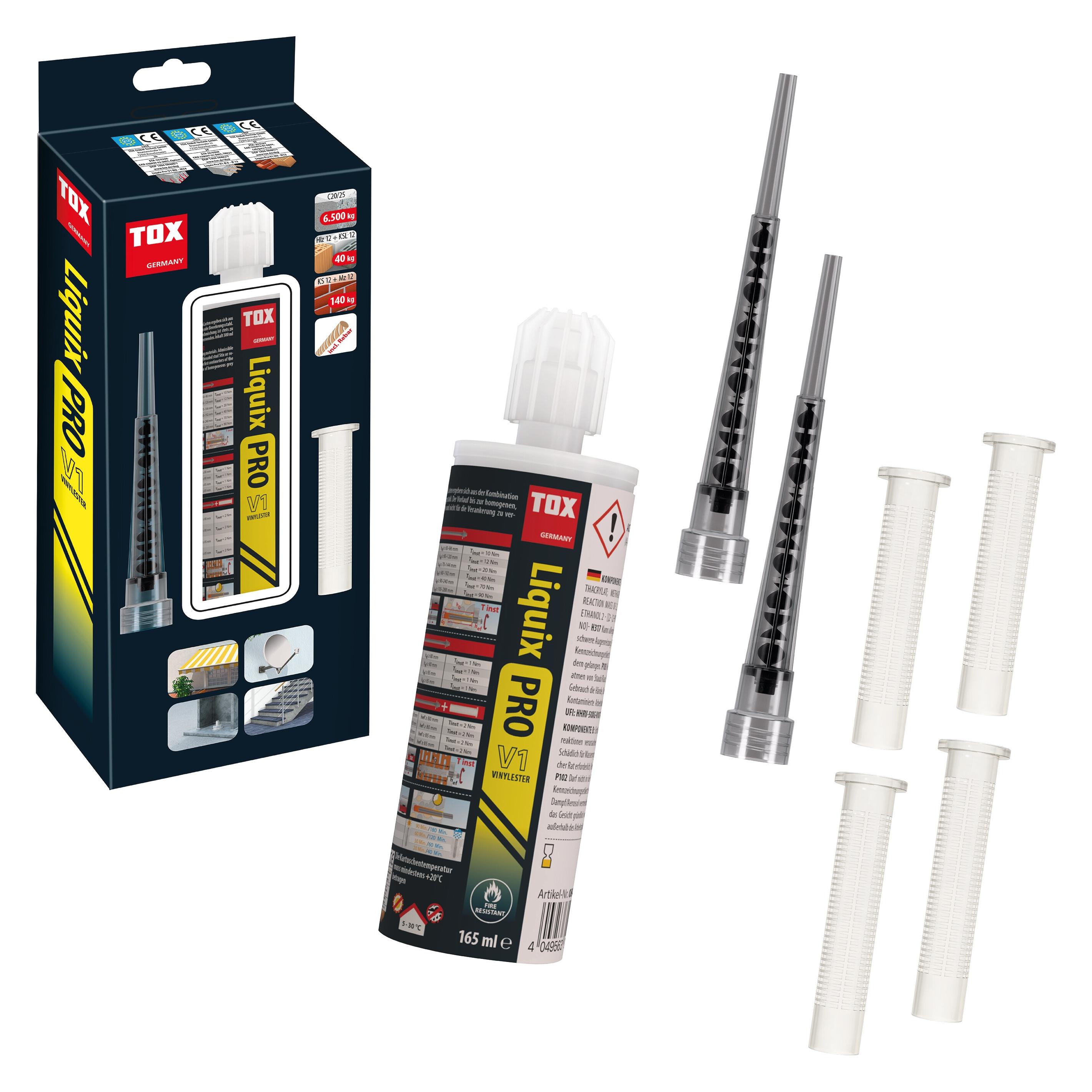 Tox Liquix Pro V1 165 ml, styrolfreier Vinylester-Injektionsmörtel für Beton & Mauerwerk (1 Stk.) (76607888)