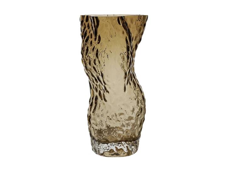 Hein Studio Vase Ostrea Rock verre 30 cm Smoke