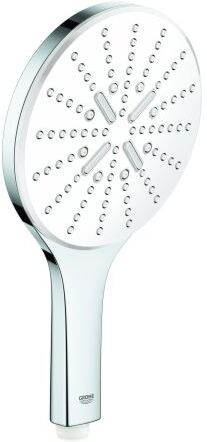 Grohe Rainshower SmartActive 150 Handbrause 26554LS0 moon white, 3 Strahlarten, Durchflussbegrenzer 9,5 l/min