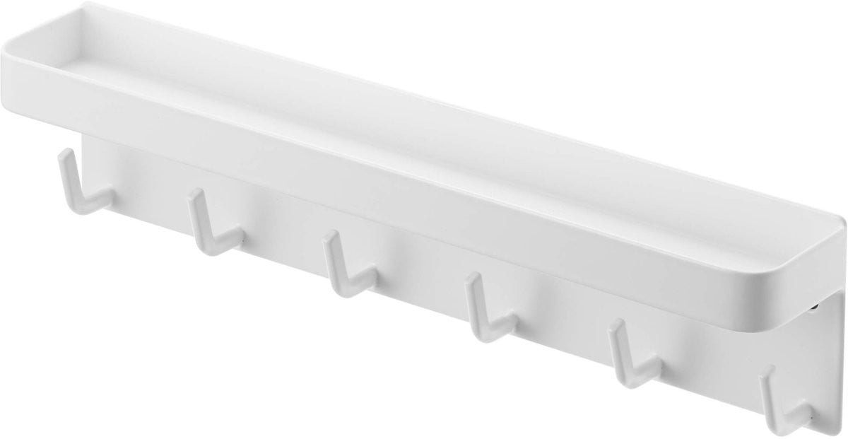 Ibenzoa Minimalistische magnetische sleutelhaak met opbergbak en metalen achterkant
