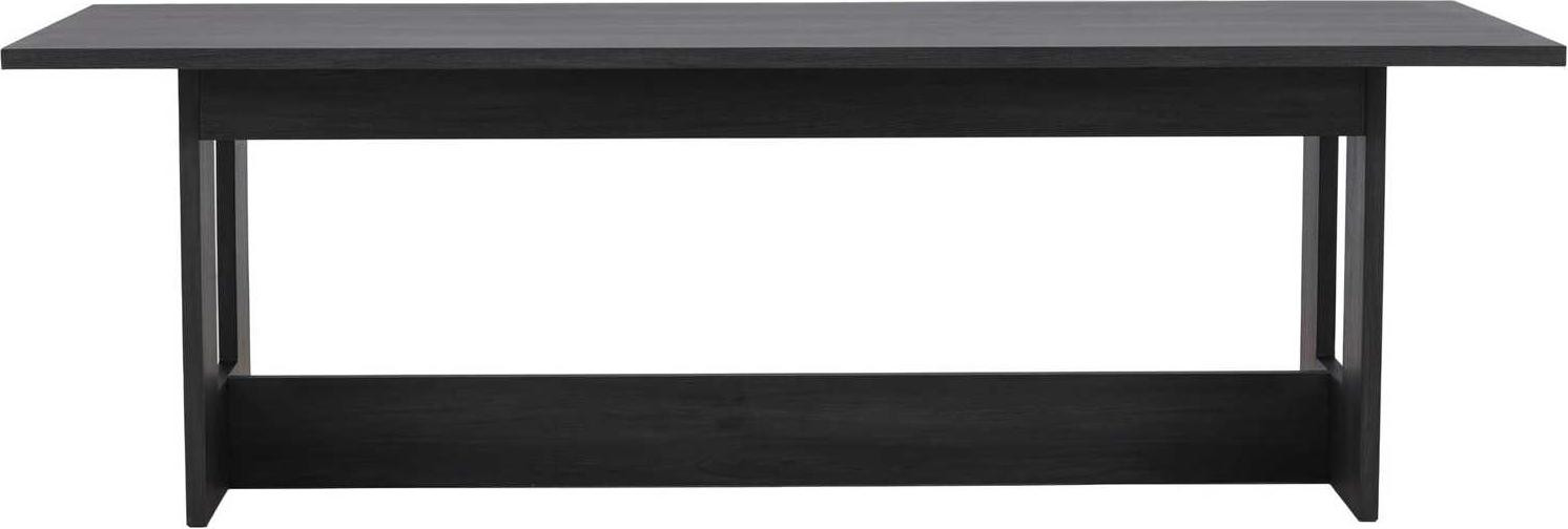 Milly eetkamertafel zwart, rechthoekig