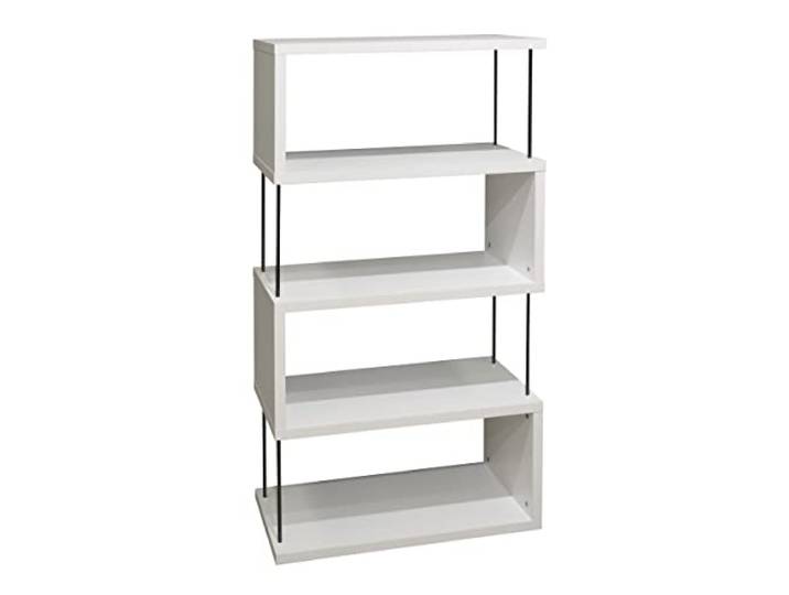 DEINE TANTE EMMA 0512_OO 5/66 Sticks Weiß matt Lack Raumteiler Regal Standregal Stauraumregal Stäbe schwarz