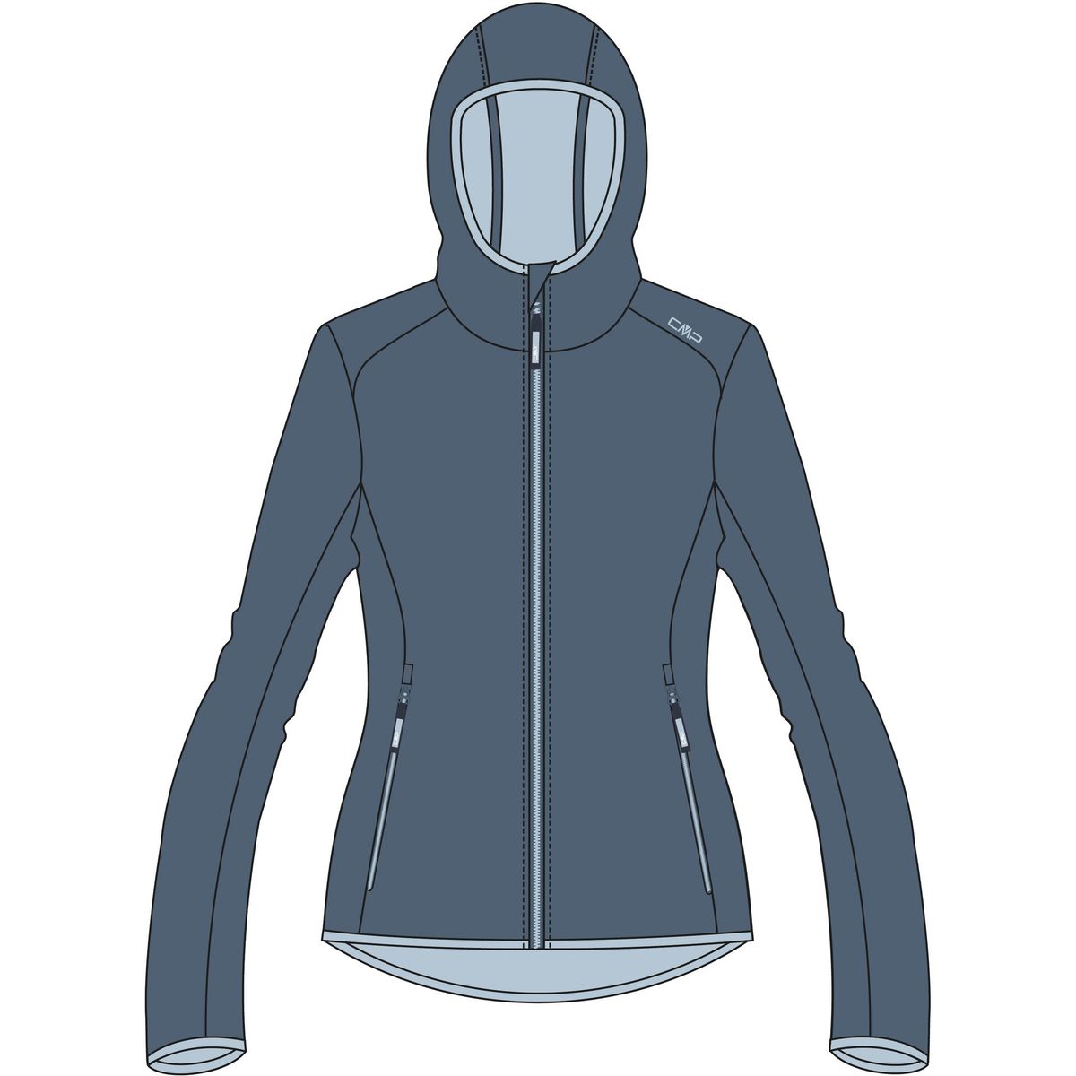 CMP KID G Jacket FIX Hood space (L802) 92 39A5115-L802-92