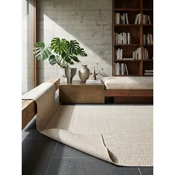 Flachgewebe-Teppich Pflegeleicht Creme 120x170 cm - CORDEV   Kadima