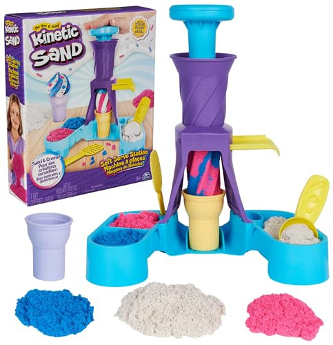 Kinetic Sand Soft Serve Station - Creatief Ijsset met Kinetic Zand 396 g