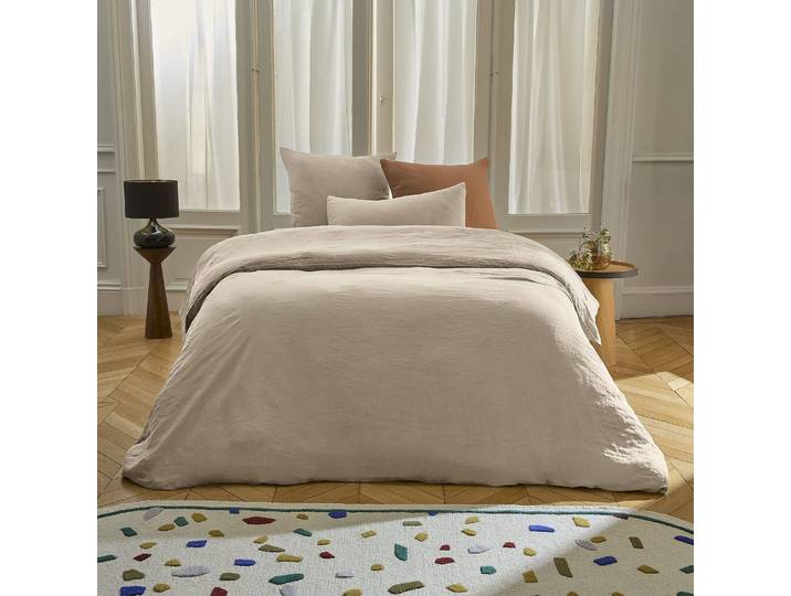 HABITAT - Housse de couette en lin - 260 x 240 cm - Naturel - Brunel