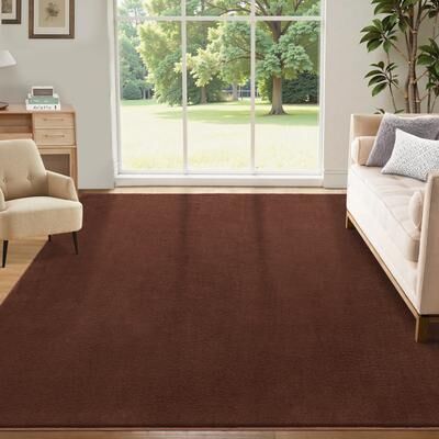 Garvee Modern Solid Color Living Room Area Rug