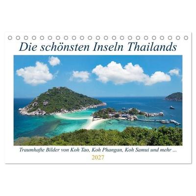Die schönsten Inseln Thailands (Tischkalender 2027 DIN A5 quer), CALVENDO Monatskalender