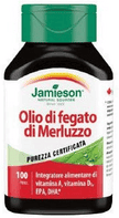 Jamieson Olio Di Fegato Di Merluzzo Integratore 100 Perle