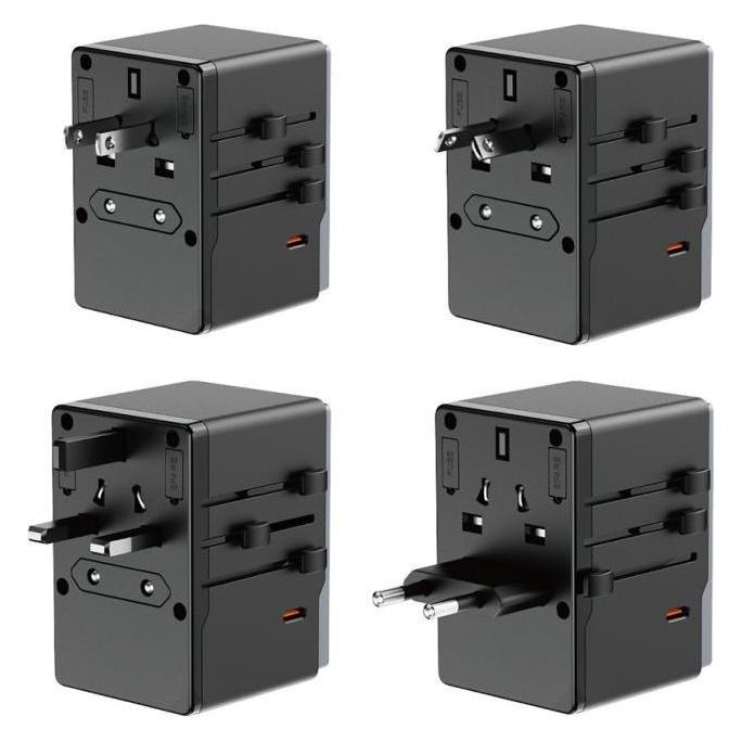 Dudao A35 Universal Travel Adapter Black (A35Pro-black)