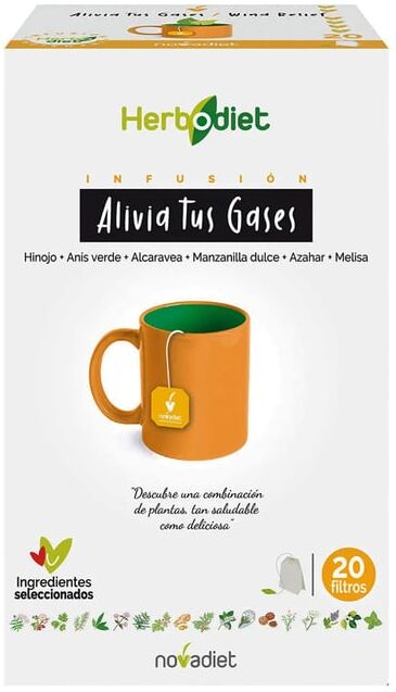 Novadiet HERBODIET ALIVIA TUS GASES 20 Infusiones