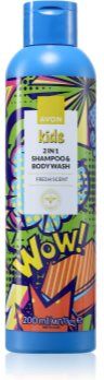 Avon Kids Fresh champô e gel de duche 2 em 1 200 ml. Kids Fresh