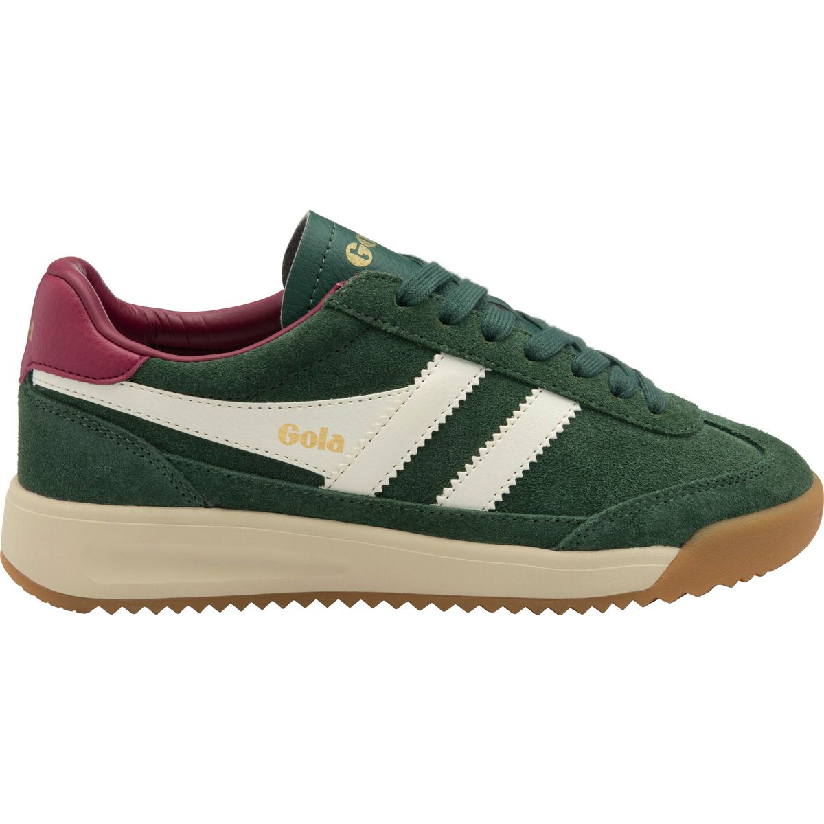 Gola Tornado '88 Sneaker Women evergreen/off white/cerise (NW) 5 CLB781-NW-5-evergreenoffwhitecerise