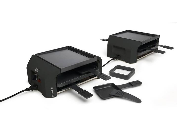 STÖCKLI Tischgrill Pizzagrill FourFour Set , schwarz, Kontaktgrill_Standgrill_Tischgrill_Teppanyakigrill, Tischgrill