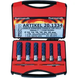 Metallkraft Kernbohrer-Set BLUE-LINE PRO 55 Weldon