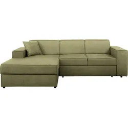 ECKSCHLAFSOFA mit Schlaffunktion Pedro L hellgrün links