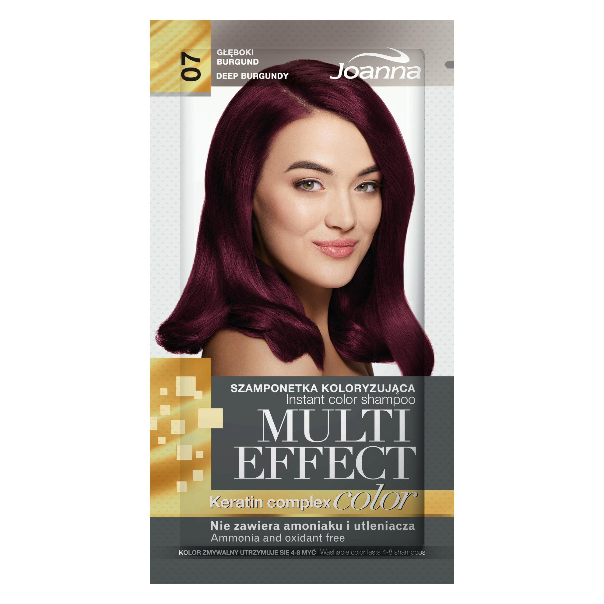 Joanna Multi Effect Keratin Complex Color Instant Color Shampoo 07 Deep Burgundy 35G (35 g) (33080487)