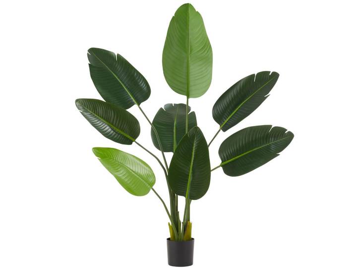 tectake Künstlicher-Paradiesvogelbaum Tropic, stabiler Kunststoff-Blumentopf, grün, Grün, 120 cm, Dekoration, Blumen & Blumentöpfe, Kunstpflanzen